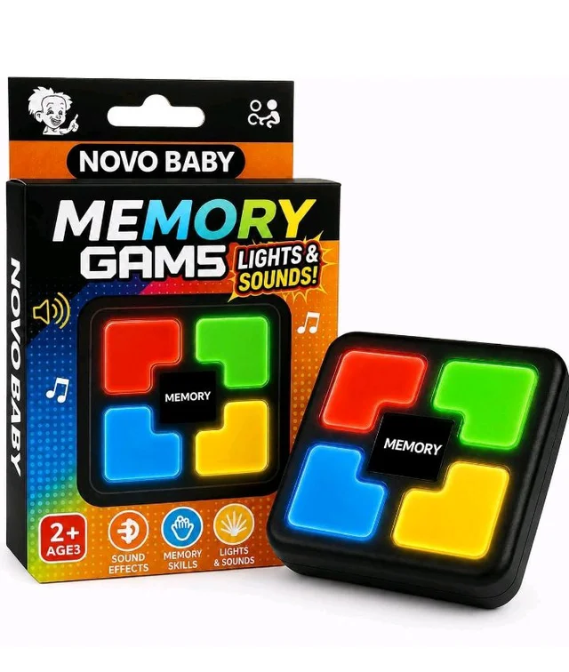 Novo Baby Electronic Memory Game with Lights & Sounds | Puzzle Game for Kids 7?10 Years | Mind & Brain Games for Kids | Kids Toys for 2?5 Years Boy & Girl | (Multi)
300+ bought in past month
