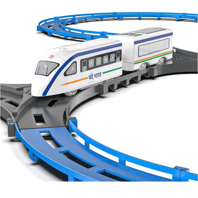 Mirana Vande Bharat Bullet Train Toy Set for Kids, Basic 43 pcs
Multiple Railway Track Layout, AAA Battery Operated, Boys & Girls 1+ Years, Made in India