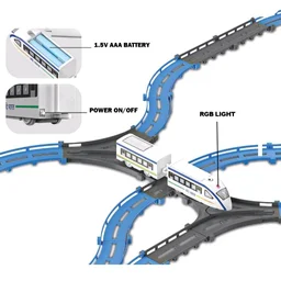 Mirana Vande Bharat Bullet Train Toy Set for Kids, Basic 43 pcs
Multiple Railway Track Layout, AAA Battery Operated, Boys & Girls 1+ Years, Made in India