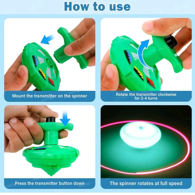 Zest 4 Toyz Spinning Top for Kids Magic Light Toy with Flashing LED Light Up and Dynamic Music Non-Toxic Toys for Boys & Girls Multicolor (Pack of 1)
200+ bought in past month