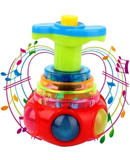 Musical Spinning Top Toy with LED Light, Music Flash Light Lattoo for 3 Years Kids (Multicolor)
100+ bought in past month