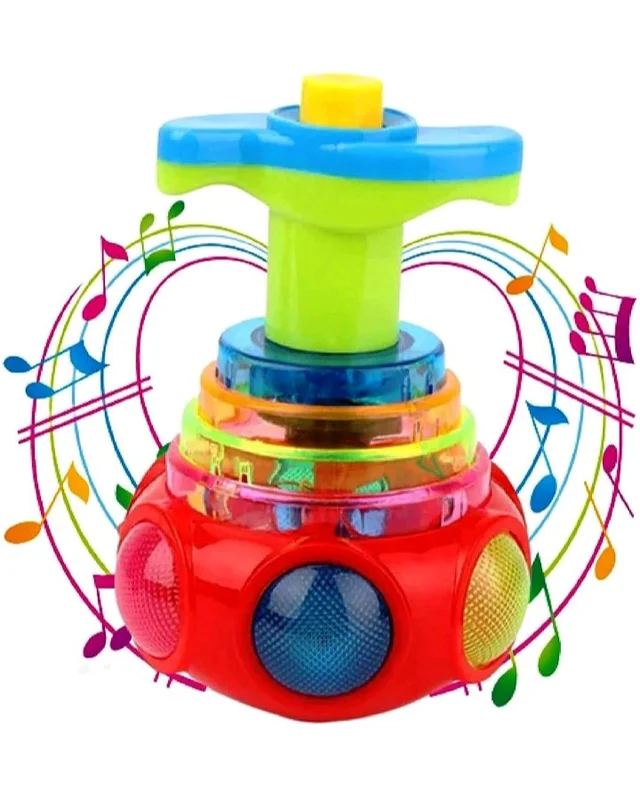 Musical Spinning Top Toy with LED Light, Music Flash Light Lattoo for 3 Years Kids (Multicolor)
100+ bought in past month