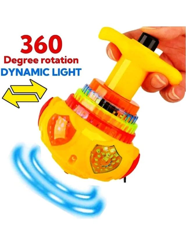 Musical Spinning Top Toy with LED Light, Music Flash Light Lattoo for 3 Years Kids (Multicolor)
100+ bought in past month