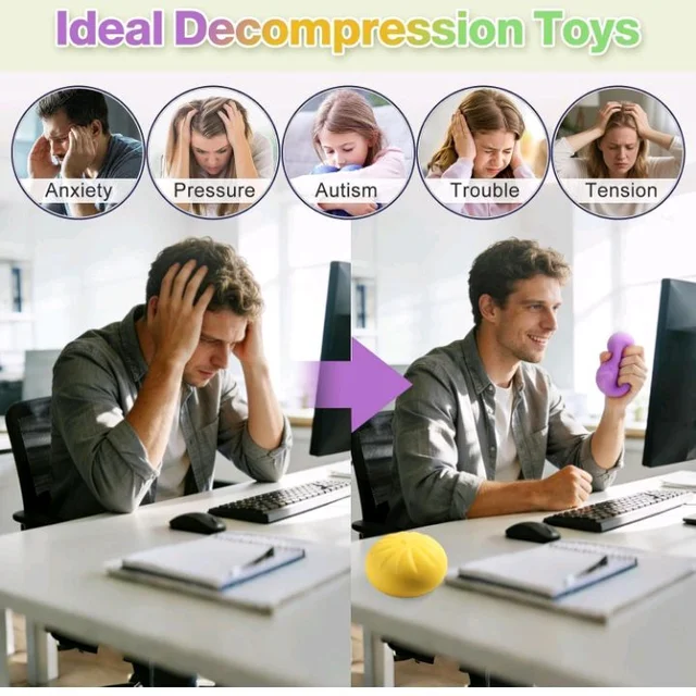 DaMpLiNg Squisy Ball | DaMpLiNg Squishy Mystery Box | Cute Big DaMpLiNg Stress Ball | Fidget Sensory Toy for Adults Anxiety Relief