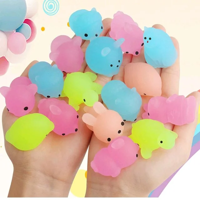 Visit the ANAB GI Store
3.2
3.2 out of 5 stars
(748)
Squishies Mochi Squishy Toys Glow in The Dark Party Favors for Kids - Mini Kawaii Squishies Mochi Animals Stress Relief Squishy Pack Squishy Cat Squishys with Storage Box 5 Squishy Set