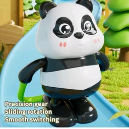 Cute Panda Action Toy Set for Kids – Wind Up Moving & Rotating Panda Toys with Skating, Spinning & Jumping Action | Interactive Play Figures | Educational Toy Gift for Boys & Girls (3PCS)