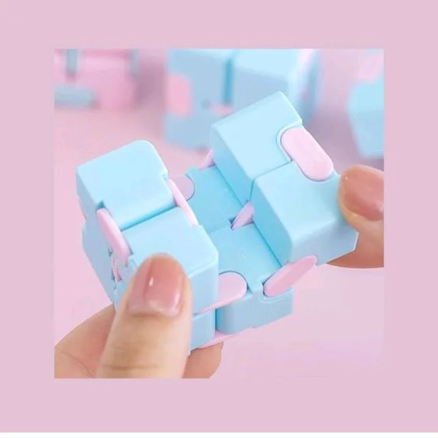 Infinity Fidget Cube for Kids & Adults | Compact Flip & Fold Stress Relief Toy for Focus and Relaxation | Pocket Fidget for Home, Office & School