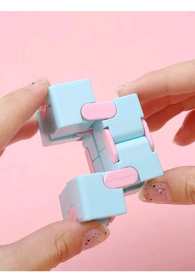 Infinity Fidget Cube for Kids & Adults | Compact Flip & Fold Stress Relief Toy for Focus and Relaxation | Pocket Fidget for Home, Office & School