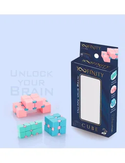 Infinity Fidget Cube for Kids & Adults | Compact Flip & Fold Stress Relief Toy for Focus and Relaxation | Pocket Fidget for Home, Office & School