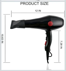 Hair Dryer 2000W Professional Hot & Cold Air with Styling Nozzle and Diffuser | Compact Lightweight Hair Dryer for Men & Women (C1)