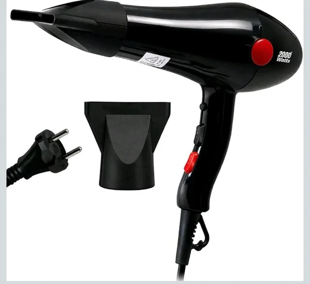 Hair Dryer 2000W Professional Hot & Cold Air with Styling Nozzle and Diffuser | Compact Lightweight Hair Dryer for Men & Women (C1)
