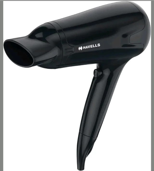 Havells HD3162 Men's 1565 Watts Powerful Hair Dryer with Thin Concentrator and Cool Shot Button; Heat Balance Technology (Black)