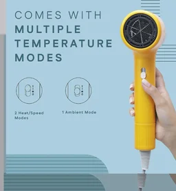 Winston Turbo X Hair Dryer 1600W for Men and Women, Compact and Fast Drying with 3 Speed/ 2 Heat Settings with Low Noise & Overheat Protection - All Hair Types