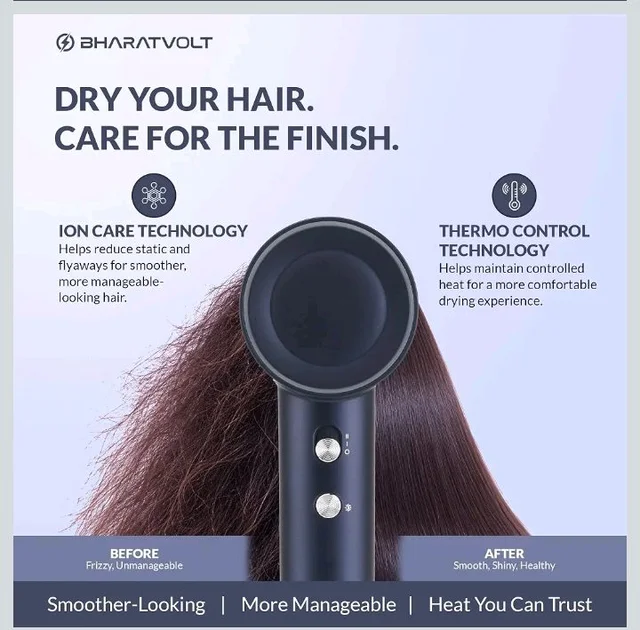 BreezeX Hair Dryer
102,000 RPM High-Speed Motor, Ion Care Technology, Thermo Control Technology, 360° Magnetic Styling