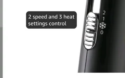VEGA Style Pro 1600W Foldable Hair Dryer with 2X Faster Drying, 3 Heat and 2 Speed Settings, 16 Amp Plug Concentrator Nozzle & Diffuser, Hair Dryer for Men and Women, 2 Year Warranty (VHDH-34)