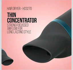 Havells HD3270 2-in-1 1700 Watts Hair Dryer with Diffuser and Thin Concentrator - Black