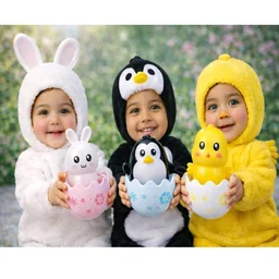 Roly Poly Push and Shake Baby Tumbler Toys 2 Pcs Set Penguin Chick Bunny Wobbler Self-Balancing Rattle Educational Sensory Development Toys for Infants and Toddlers
50+ bought in past month