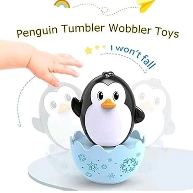Roly Poly Push and Shake Baby Tumbler Toys 2 Pcs Set Penguin Chick Bunny Wobbler Self-Balancing Rattle Educational Sensory Development Toys for Infants and Toddlers
50+ bought in past month
