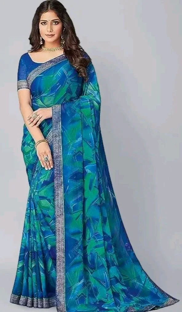 SIRIL Women's Chiffon Printed Saree With Unstitched Blouse Piece
500+ bought in past month