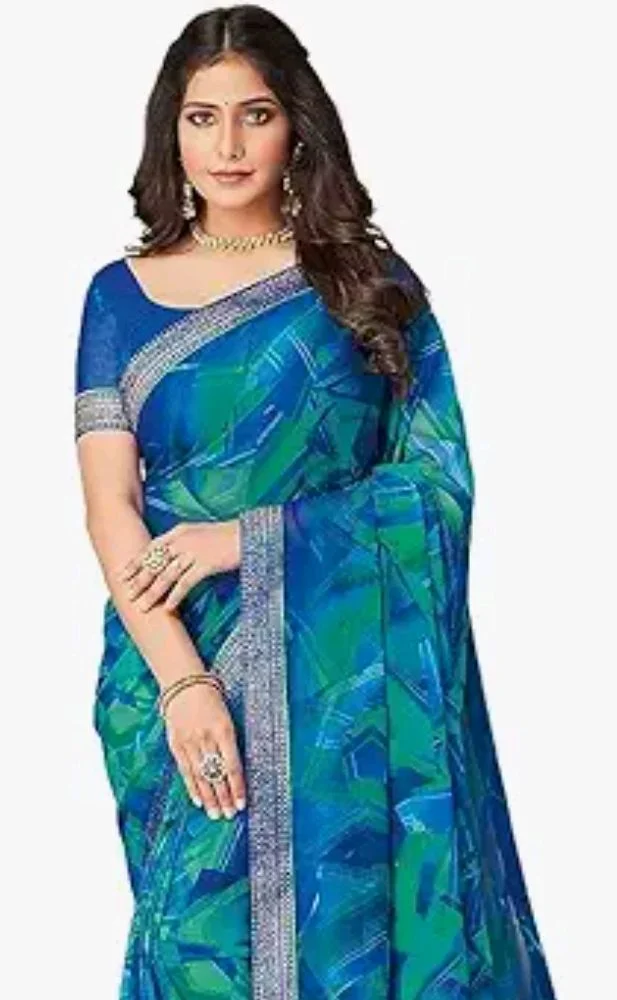 SIRIL Women's Chiffon Printed Saree With Unstitched Blouse Piece
500+ bought in past month