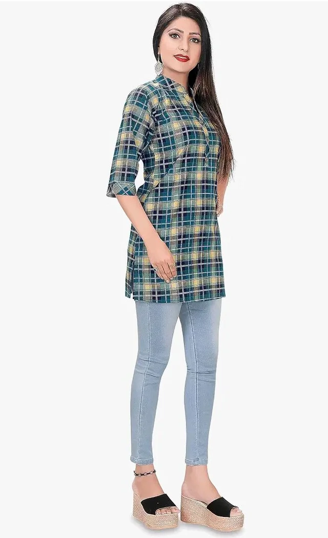 Meher Impex Women's Girls Rayon Cotton Top - L