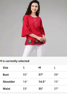 Yash Gallery Women's Cotton Patch Work Straight Top for Women
- L