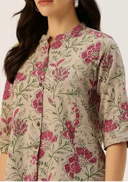 Printed Mandarin Collar top – Casual & Chic (S-3XL)
- 2XL