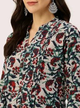 feranoid Elegant Mandarin Printed Top – Stylish & Comfortable, Sizes (S-3XL)
- 2XL