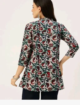 feranoid Elegant Mandarin Printed Top – Stylish & Comfortable, Sizes (S-3XL)
- 2XL