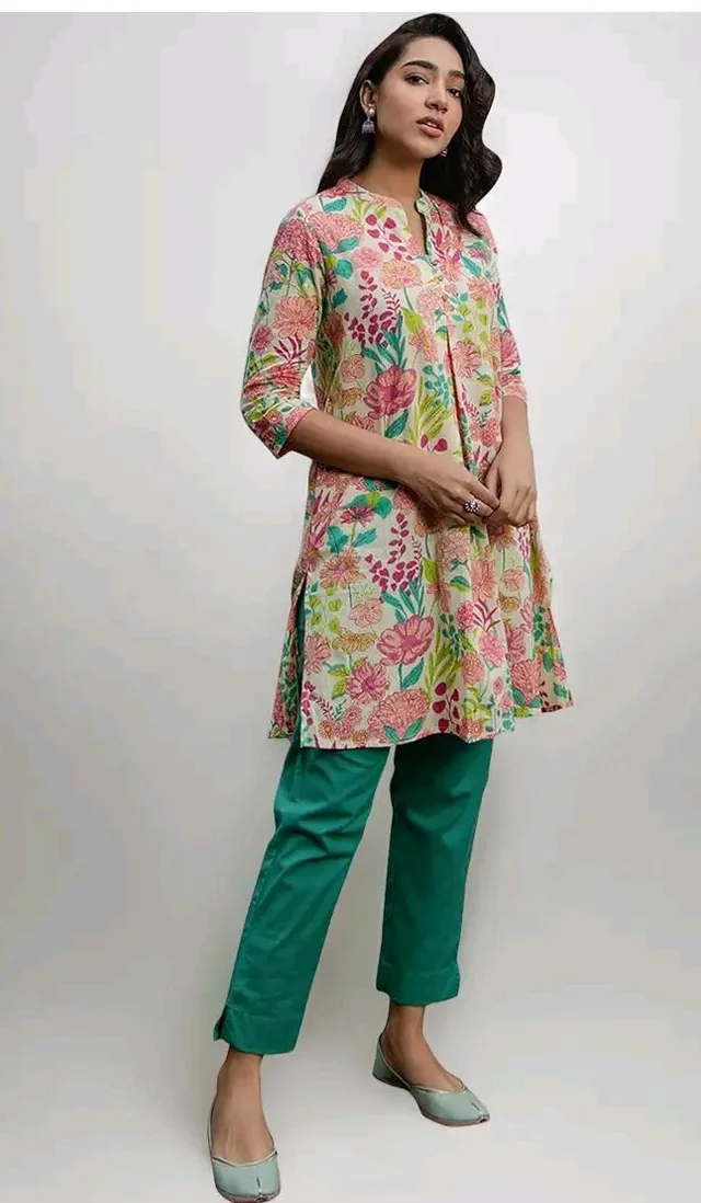 .5 out of 5 stars 2
Janasya Women's Pure Cotton Floral A-Line Tunic
- 2XL