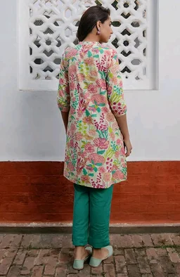 .5 out of 5 stars 2
Janasya Women's Pure Cotton Floral A-Line Tunic
- 2XL