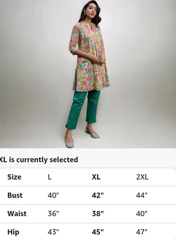 .5 out of 5 stars 2
Janasya Women's Pure Cotton Floral A-Line Tunic
- 2XL