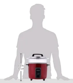Panasonic SR-Y22FHS | 2.2 Litre Capacity or 1.25 KG Raw Rice Cooking | 750 Watts | Automatic Rice Cooker | Auto Switch Off| With Non-Stick Cooking Pan | 5 Hours Keep Warm | (Burgundy)