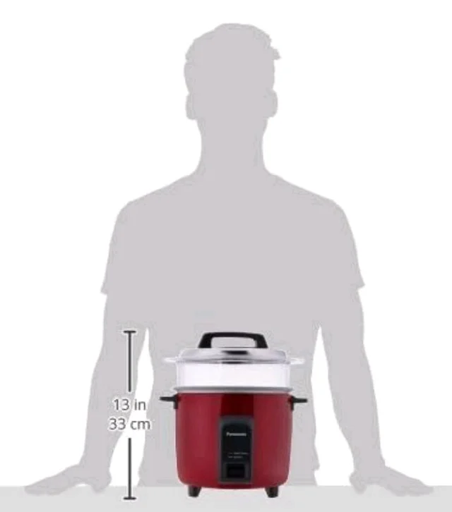Panasonic SR-Y22FHS | 2.2 Litre Capacity or 1.25 KG Raw Rice Cooking | 750 Watts | Automatic Rice Cooker | Auto Switch Off| With Non-Stick Cooking Pan | 5 Hours Keep Warm | (Burgundy)