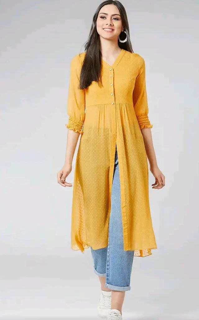 Miss Chase Women's V Neck 3/4 Sleeves Empire Maxi Top
- 3XL