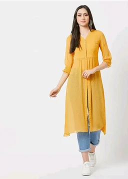 Miss Chase Women's V Neck 3/4 Sleeves Empire Maxi Top
- 3XL