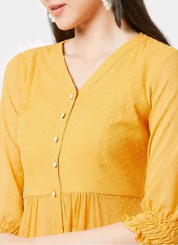 Miss Chase Women's V Neck 3/4 Sleeves Empire Maxi Top
- 3XL