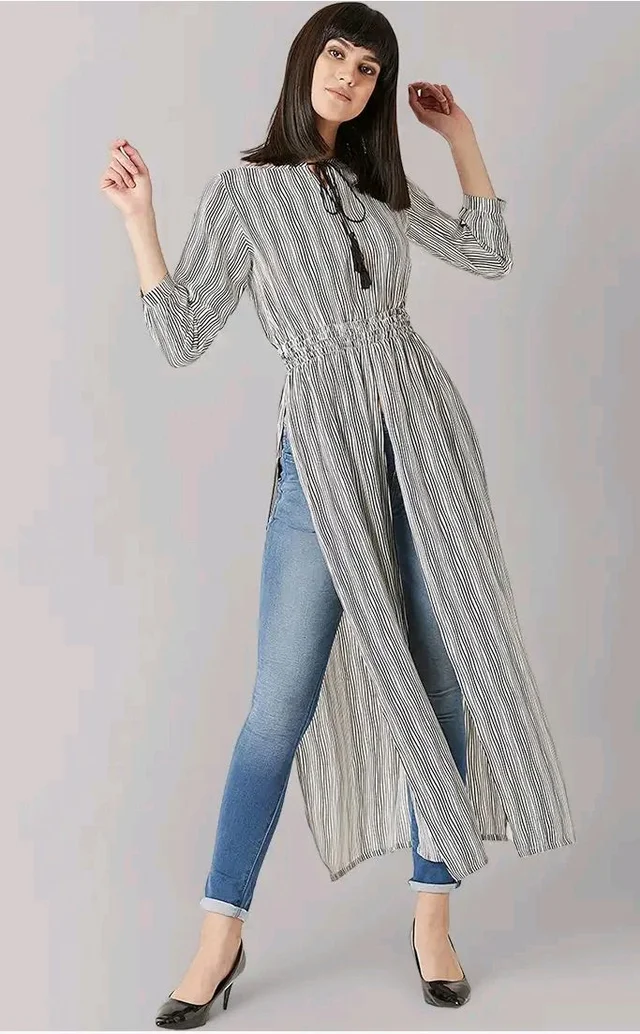 Visit the store, Miss Chase
Miss Chase
Visit the store
3.8 out of 5 stars 725
Miss Chase Women's Polyester Striped Relaxed Fit Waist Elasticated Top
- 2XL
