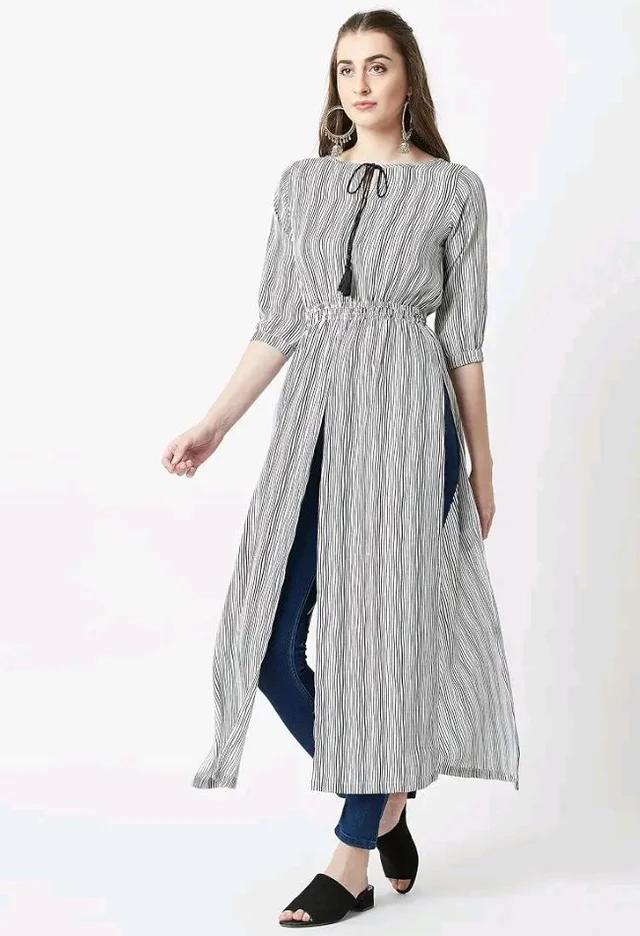 Visit the store, Miss Chase
Miss Chase
Visit the store
3.8 out of 5 stars 725
Miss Chase Women's Polyester Striped Relaxed Fit Waist Elasticated Top
- 2XL
