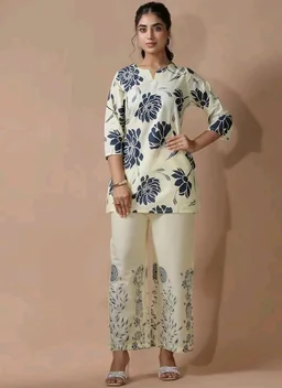 Pinkmint Women's Pure Cotton Co Ord Set l Kurta Sets for Women |Kurta Sets| Printed Kurta with Pant l Stylish Pocket & 3/4 Sleeve Women Co-ord Set (Avaiable in Plus size)
50+ bought in past month
- M