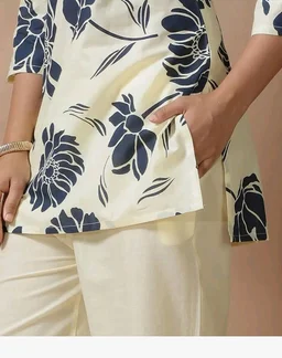 Pinkmint Women's Pure Cotton Co Ord Set l Kurta Sets for Women |Kurta Sets| Printed Kurta with Pant l Stylish Pocket & 3/4 Sleeve Women Co-ord Set (Avaiable in Plus size)
50+ bought in past month
- M
