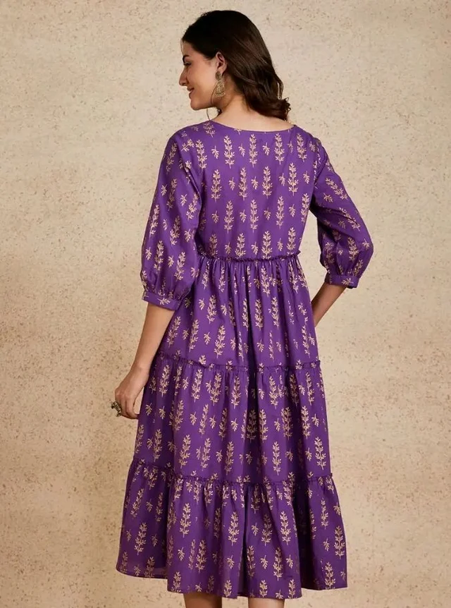 Visit the Amazon Brand - Myx Store
3.9 out of 5 stars 199
Amazon Brand - Myx Women Cotton Printed Tiered Dress (Available in Plus Sizes)
- 2XL
