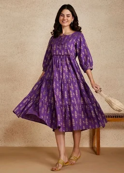Visit the Amazon Brand - Myx Store
3.9 out of 5 stars 199
Amazon Brand - Myx Women Cotton Printed Tiered Dress (Available in Plus Sizes)
- 2XL