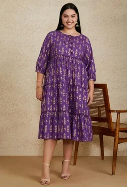 Visit the Amazon Brand - Myx Store
3.9 out of 5 stars 199
Amazon Brand - Myx Women Cotton Printed Tiered Dress (Available in Plus Sizes)
- 2XL