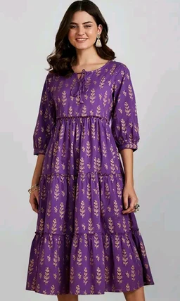 Visit the Amazon Brand - Myx Store
3.9 out of 5 stars 199
Amazon Brand - Myx Women Cotton Printed Tiered Dress (Available in Plus Sizes)
- 2XL