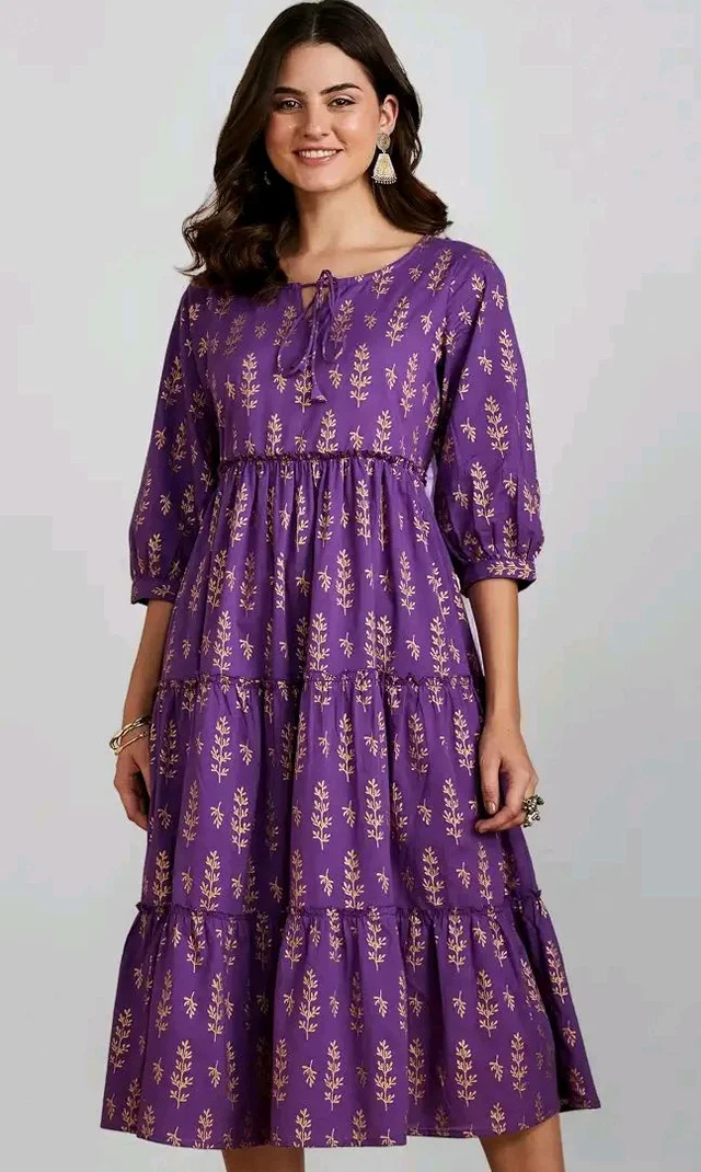 Visit the Amazon Brand - Myx Store
3.9 out of 5 stars 199
Amazon Brand - Myx Women Cotton Printed Tiered Dress (Available in Plus Sizes)
- 2XL