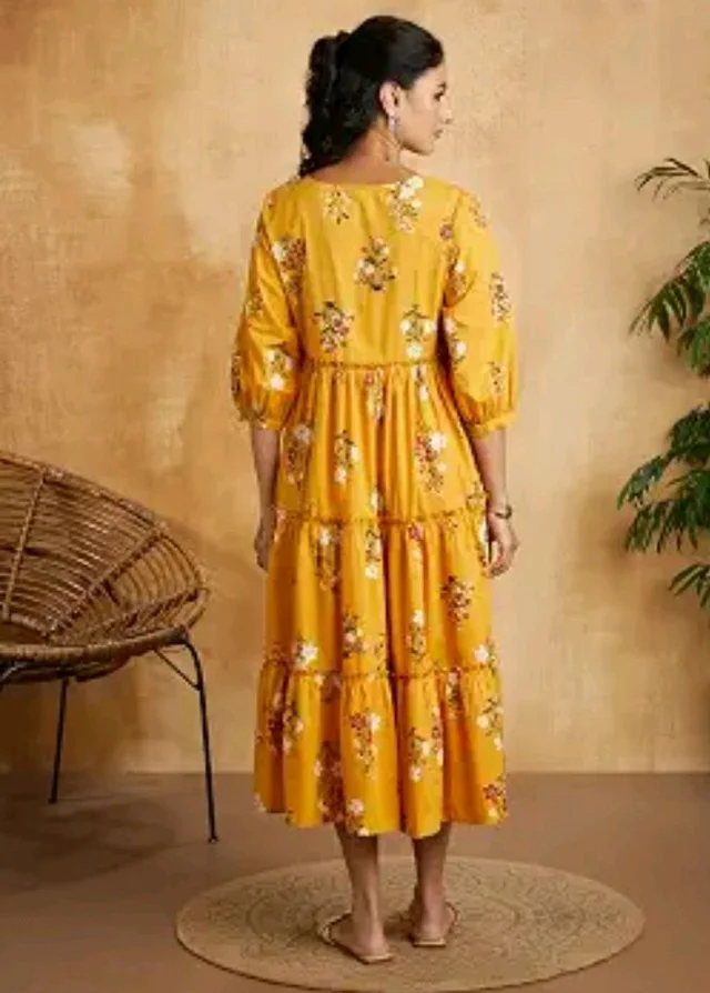 Visit the Amazon Brand - Myx Store
3.9 out of 5 stars 41
Amazon Brand - Myx Women Cotton Printed Tiered Dress (Available in Plus Sizes)
- M