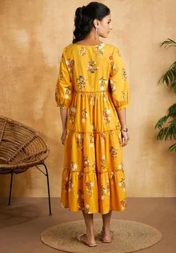 Visit the Amazon Brand - Myx Store
3.9 out of 5 stars 41
Amazon Brand - Myx Women Cotton Printed Tiered Dress (Available in Plus Sizes)
- M