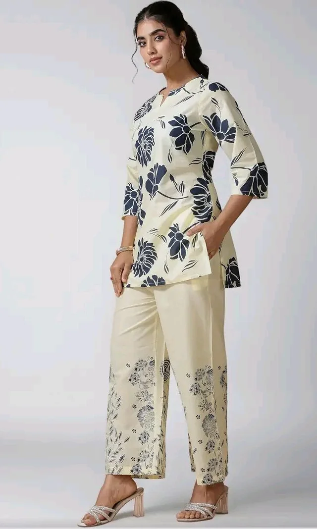 Pinkmint Women's Pure Cotton Co Ord Set l Kurta Sets for Women |Kurta Sets| Printed Kurta with Pant l Stylish Pocket & 3/4 Sleeve Women Co-ord Set (Avaiable in Plus size)
50+ bought in past month
- 3XL