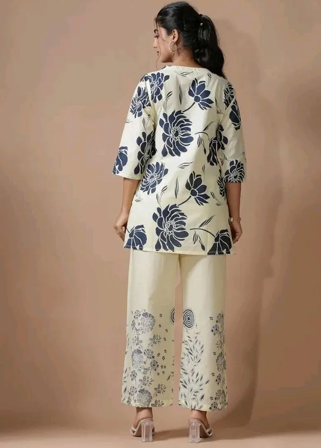Pinkmint Women's Pure Cotton Co Ord Set l Kurta Sets for Women |Kurta Sets| Printed Kurta with Pant l Stylish Pocket & 3/4 Sleeve Women Co-ord Set (Avaiable in Plus size)
50+ bought in past month
- 3XL